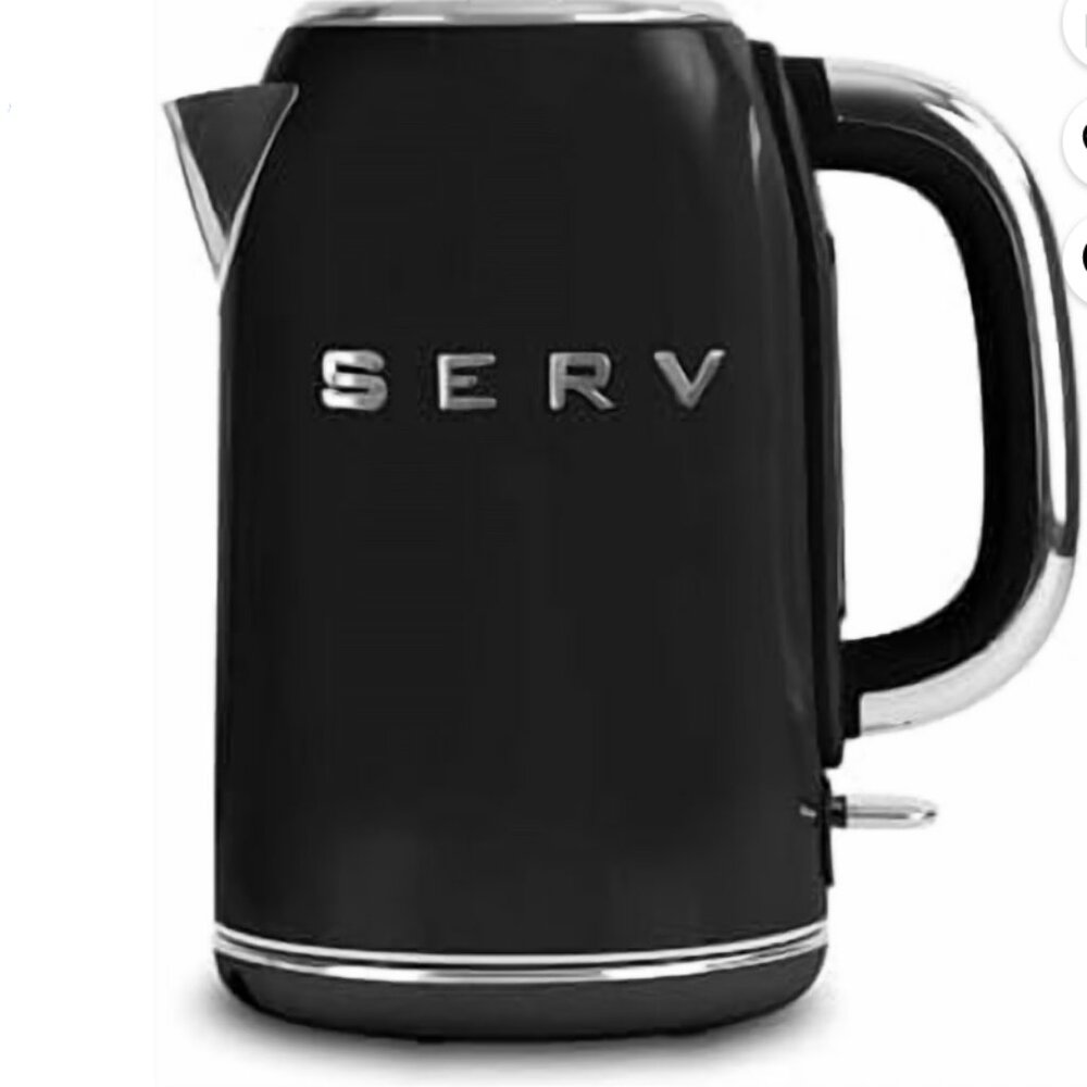 Servappetit Retro Electric Kettle - Black Vintage Aesthetic